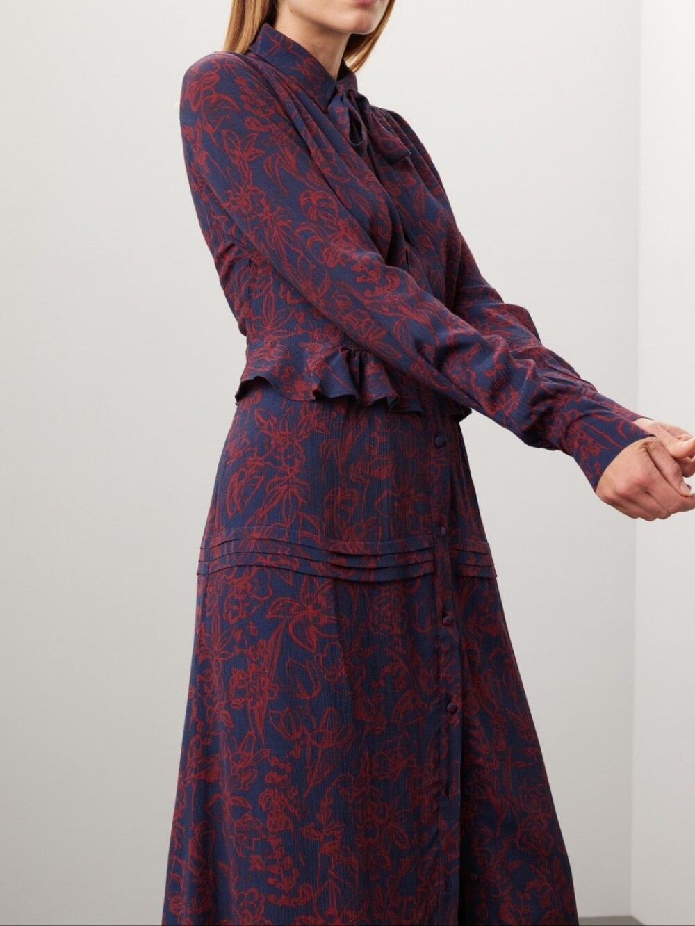 JASON WU | $410 Floral Shirt Dress - Picture 5 of 8
